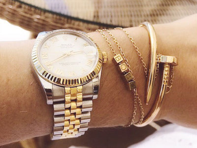 Gold Cubes Bracelet