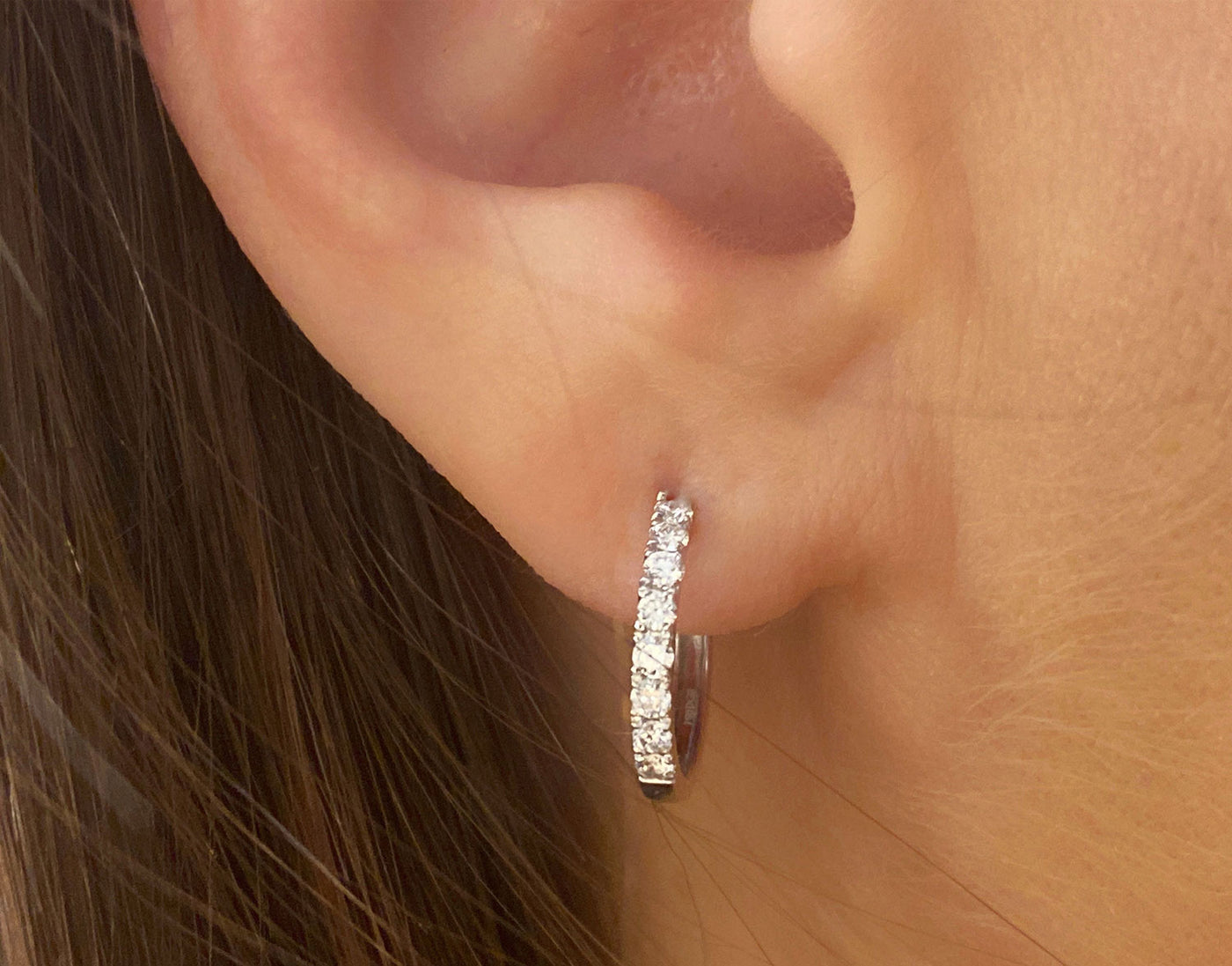 Hailey Diamond Hoops