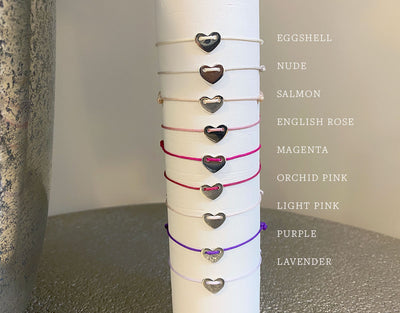 Heart bracelet set