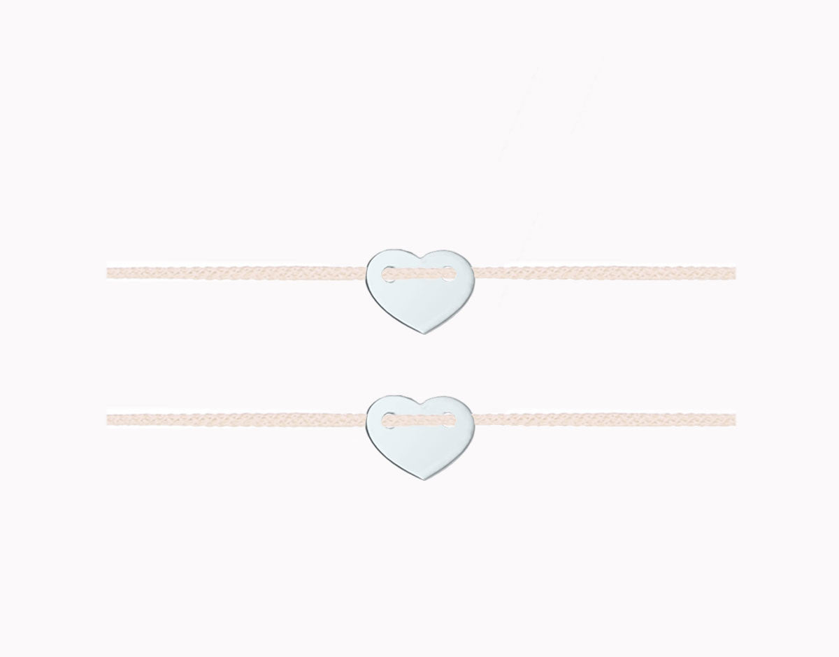 Heart bracelet set