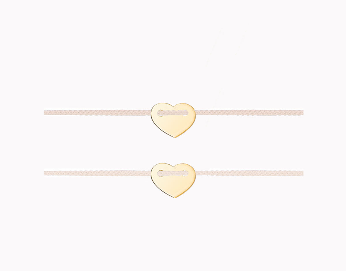 Heart bracelet set