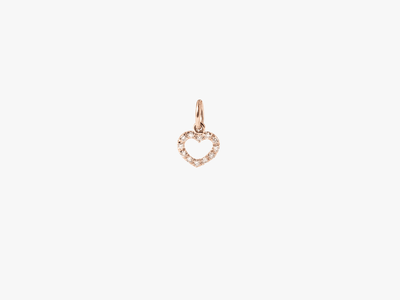 Coeur Diamant Charm (open)