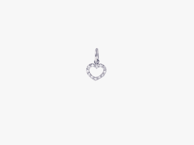 Coeur Diamant Charm (open)