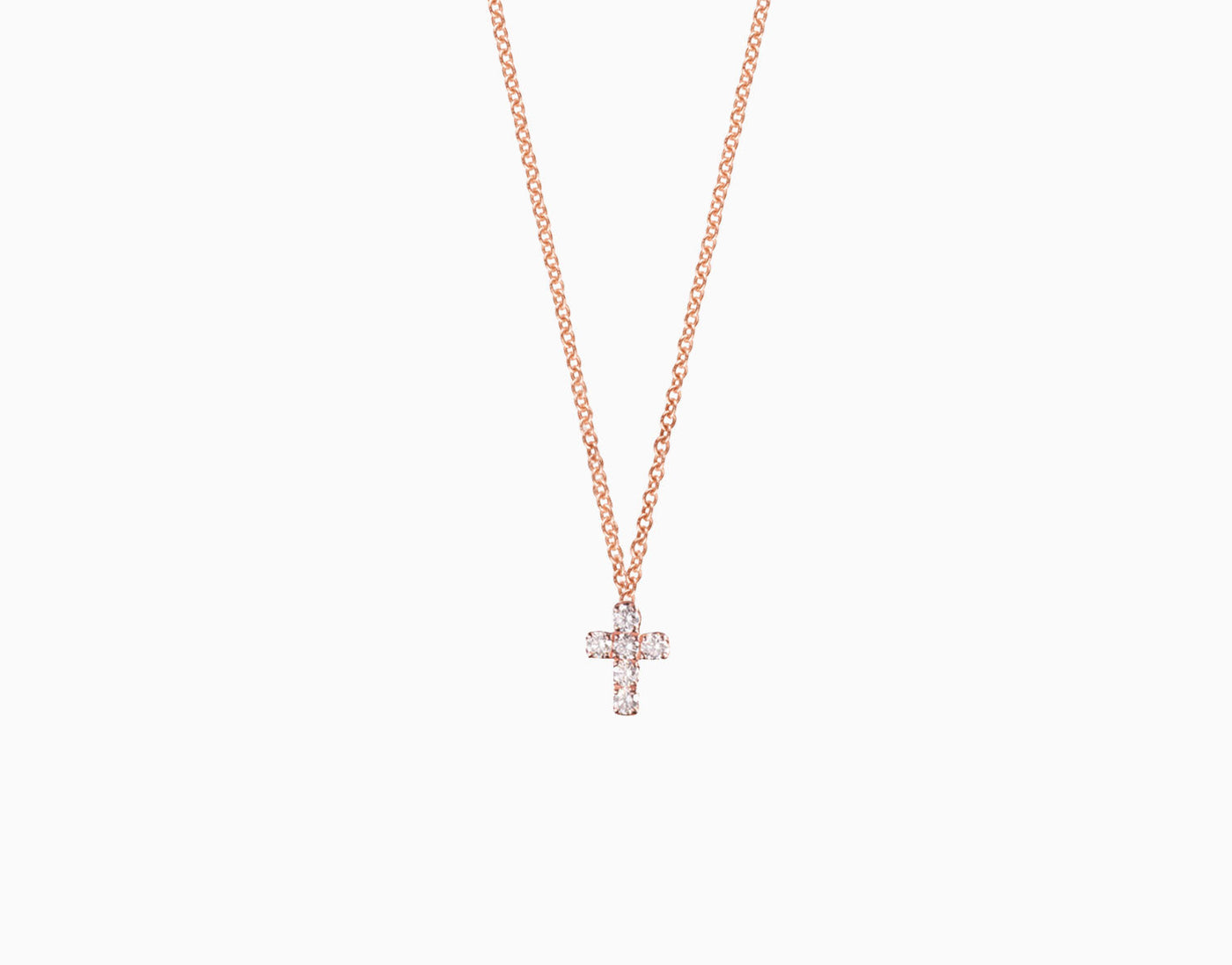 Baptismal cross necklace