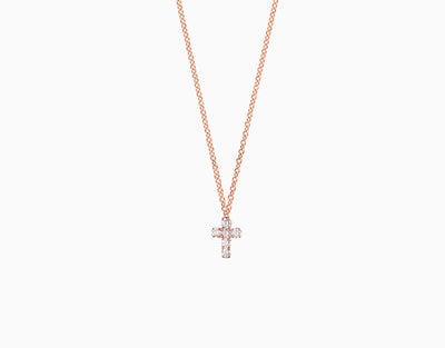 Baptismal cross necklace