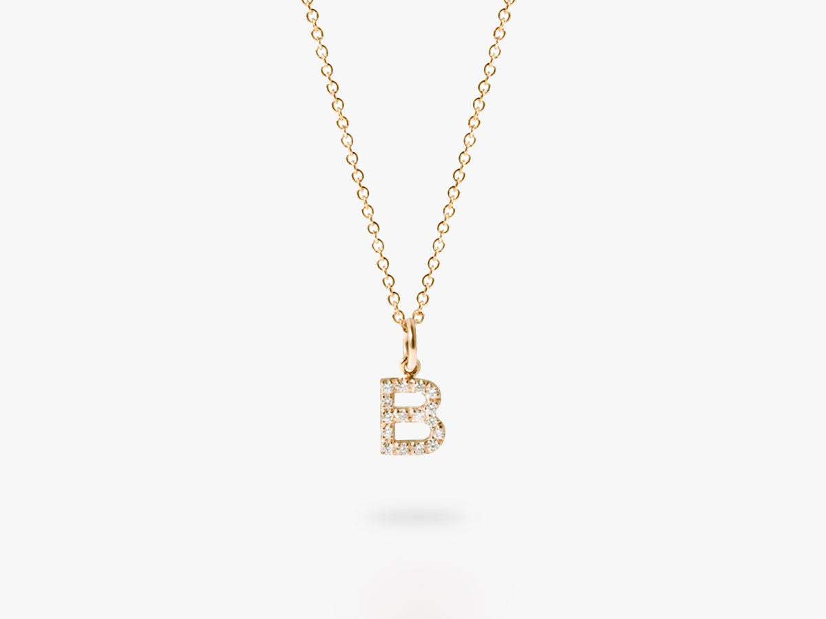 DIAMOND LETTERS necklace