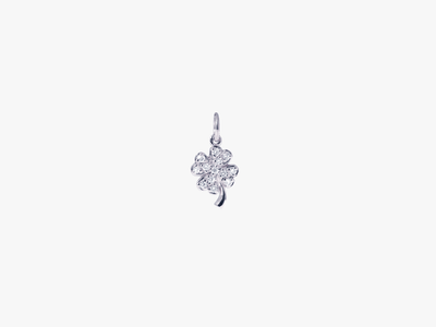 Kleeblatt Diamant Charm