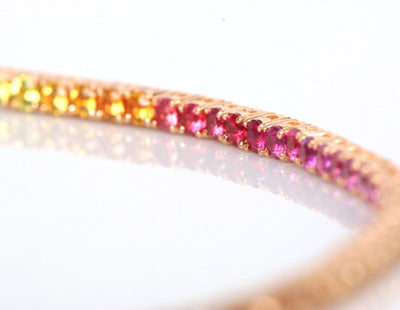 Rainbow Tennis Bracelet