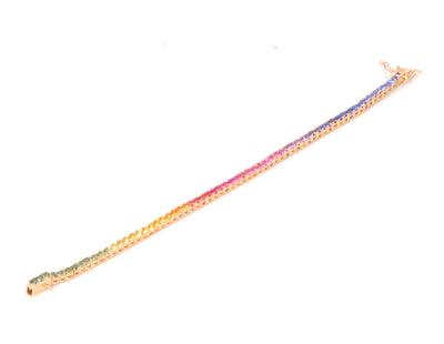 Rainbow Tennis Bracelet