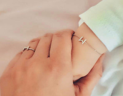 BAGUE DIAMANT LETTRES