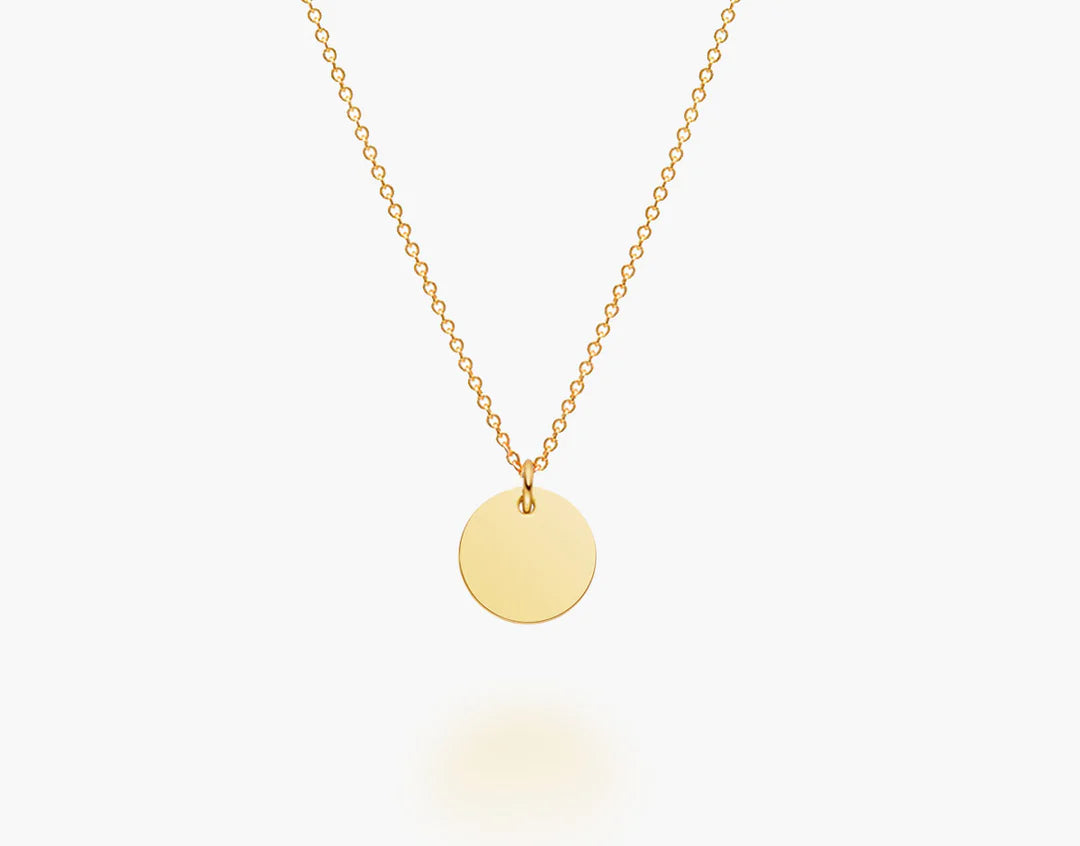Baptism necklace "Medallion with engraving name".