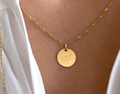 Medallion of LIFE Halskette (S) Silber & 9k Gold