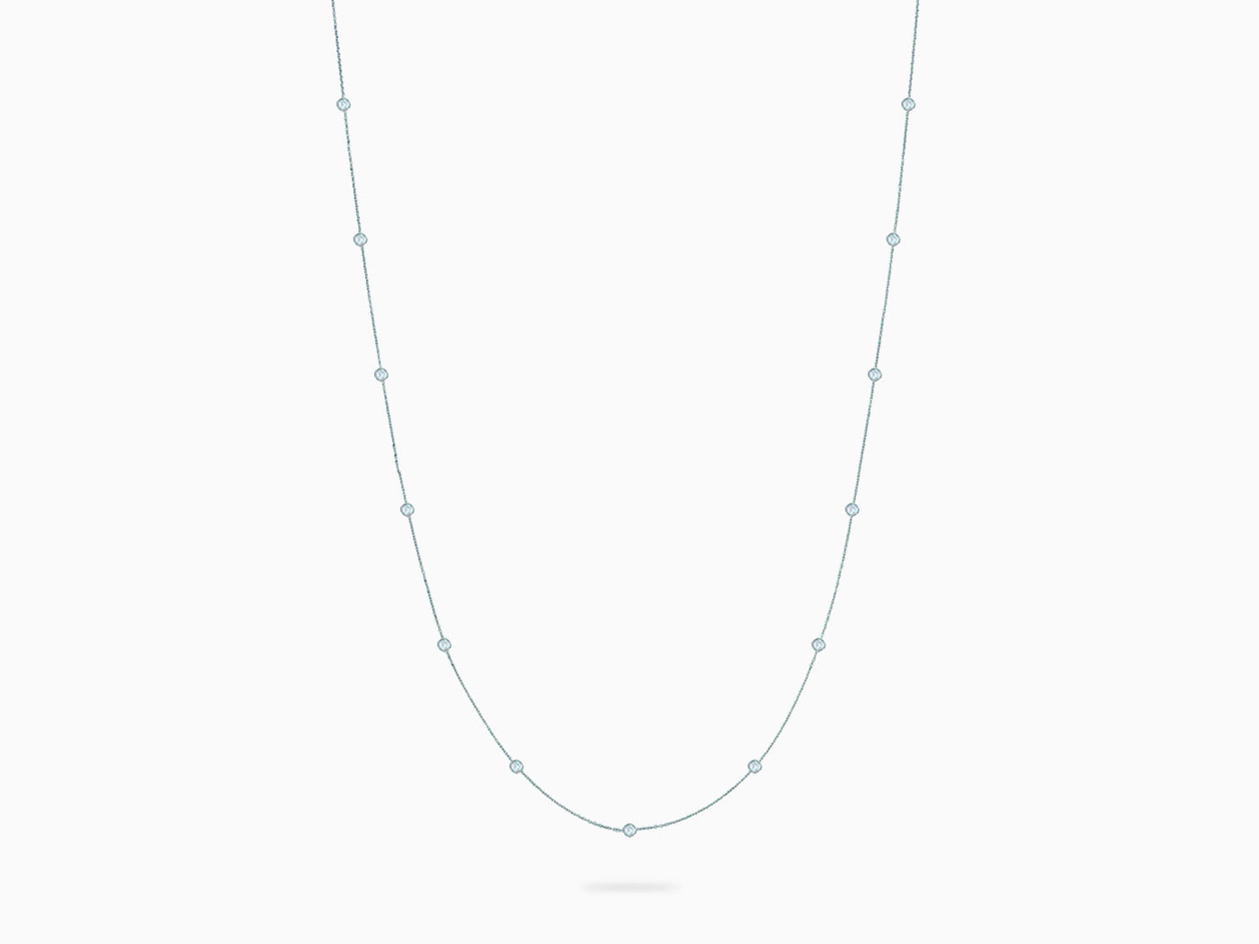 MERMAID Bezel Diamond Opera Halskette "petite"