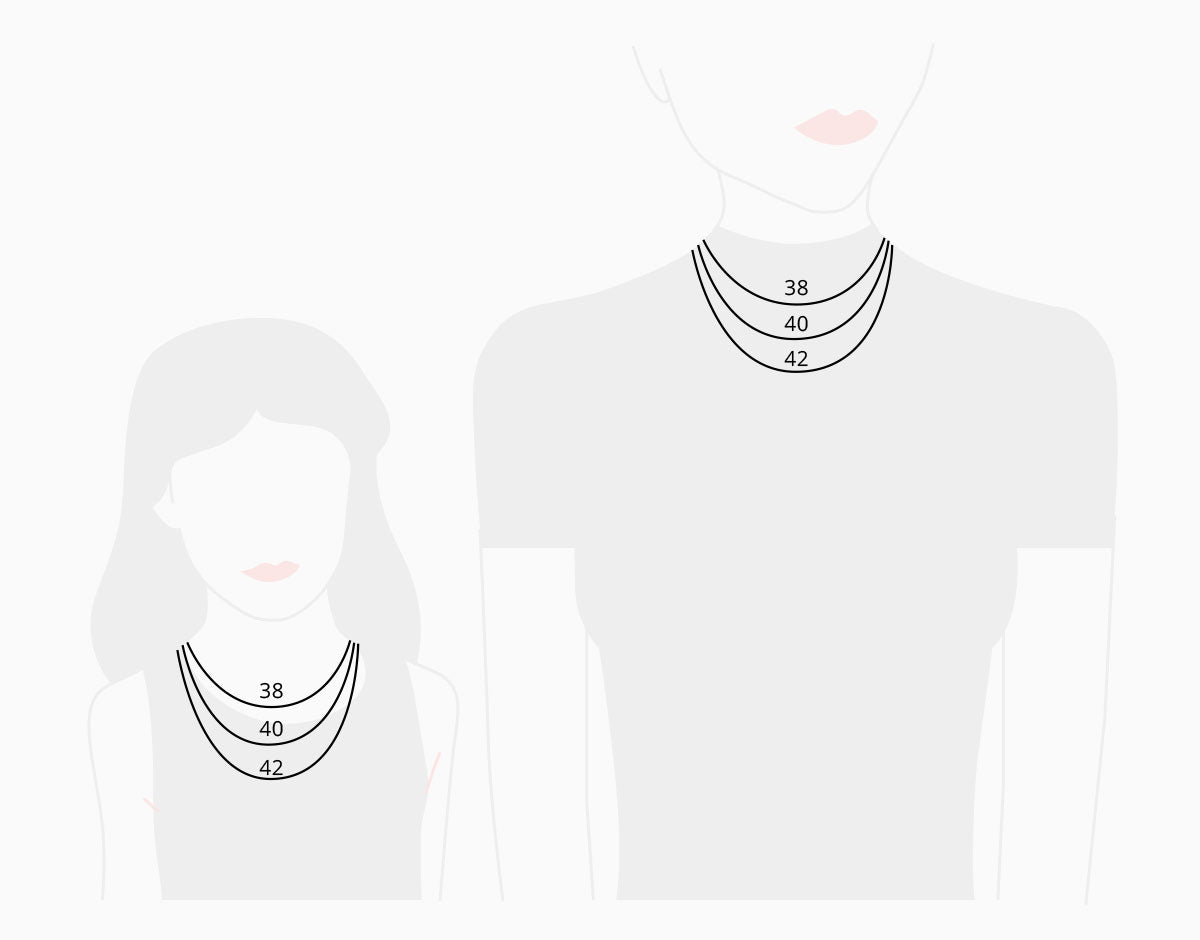 DOUBLE DIAMOND LETTERS NECKLACE