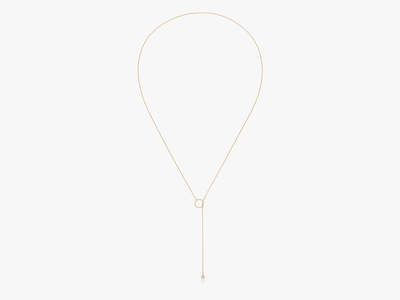 Orbit Lariat Diamant Halskette