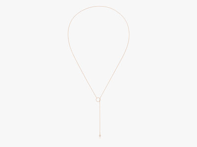 Orbit Lariat Diamant Halskette