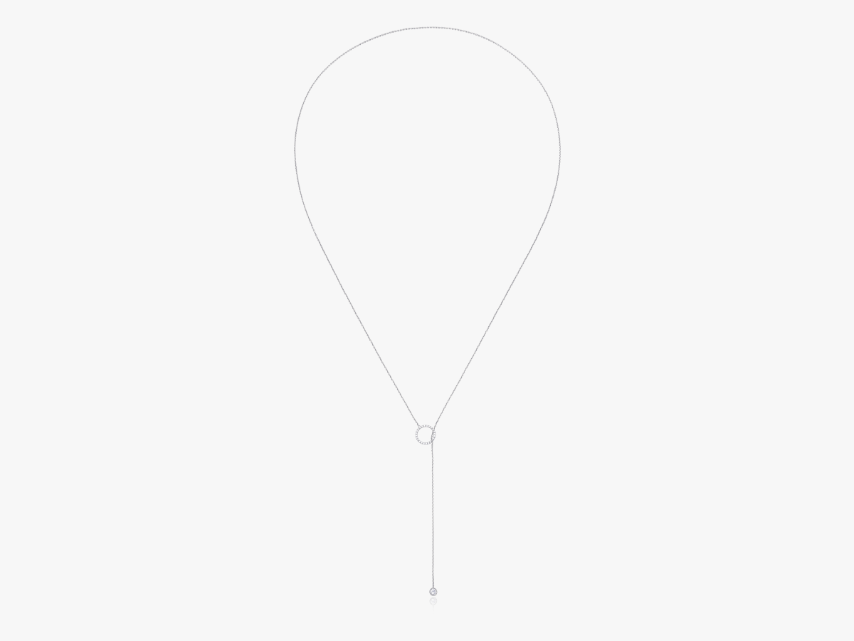 Orbit Lariat Diamant Halskette