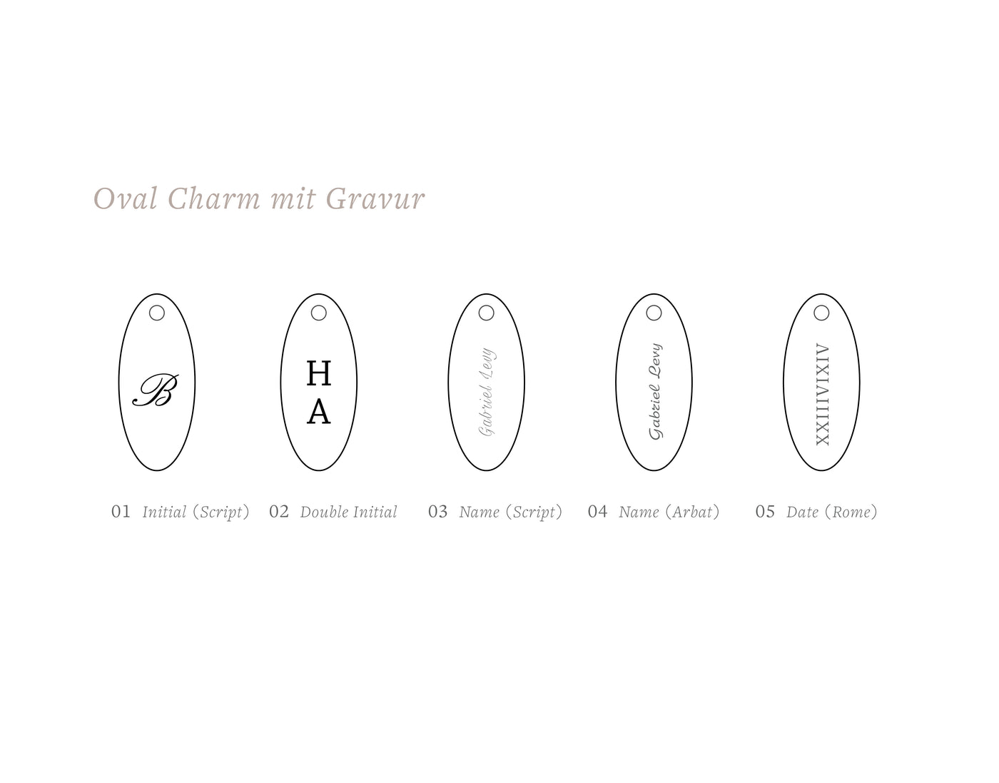 Mini Oval Charm