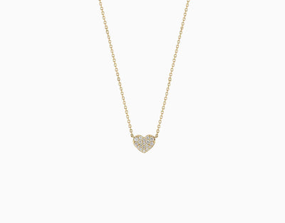 Petit diamond heart necklace