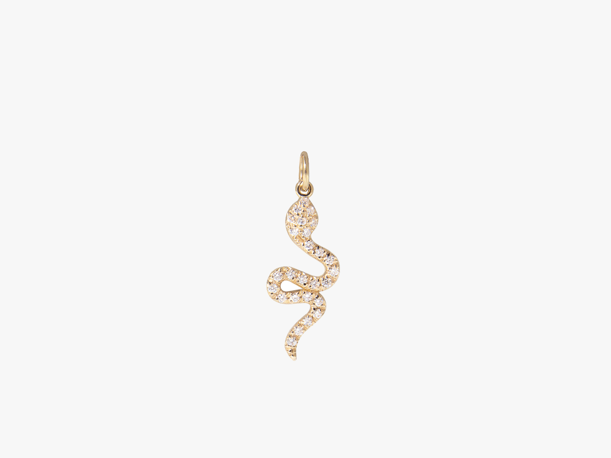 Snake Diamond Charm