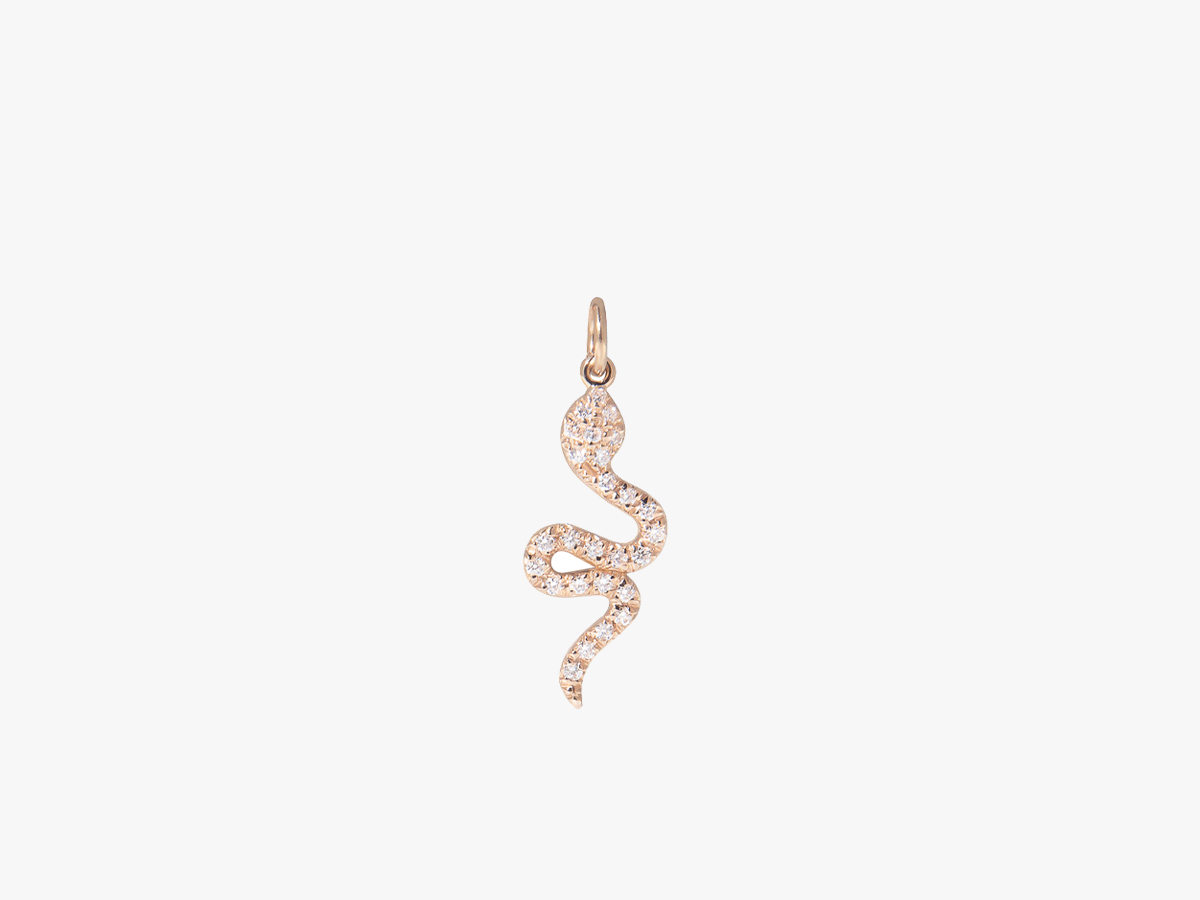 Snake Diamond Charm