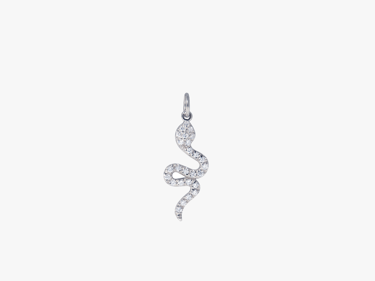 Snake Diamond Charm