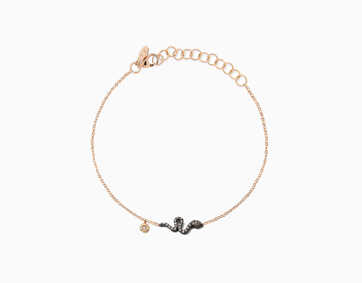 Snake Diamant Fusskette