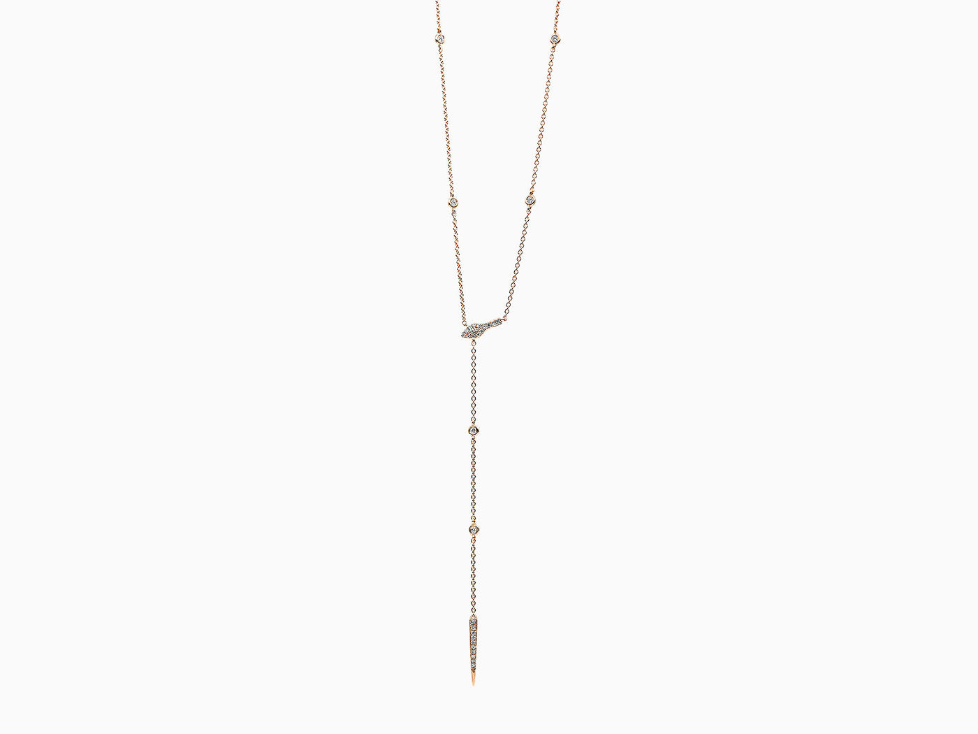 Snake Lariat Necklace