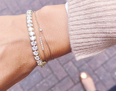 Solitaire Diamant Armkette