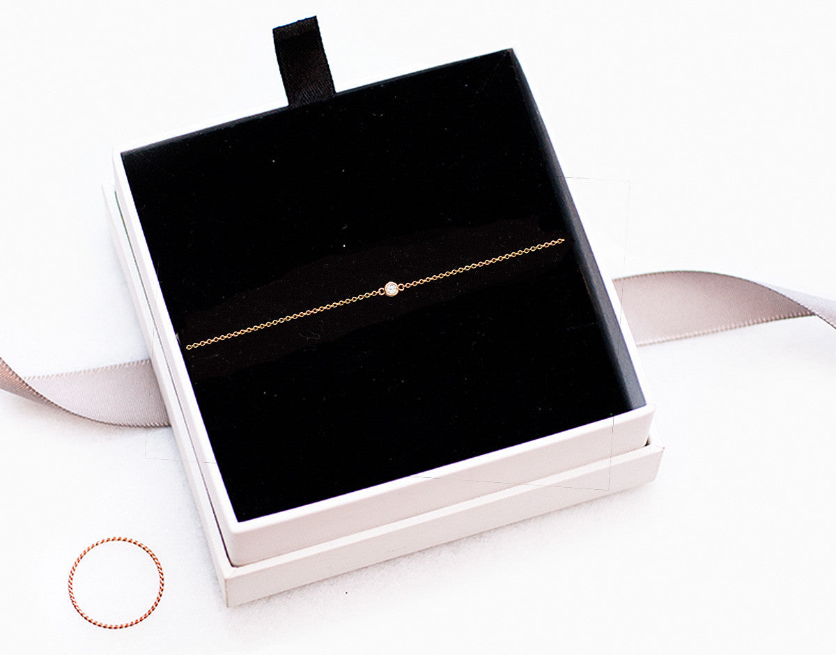 Solitaire Diamant Armkette