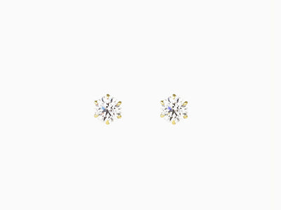 KATE Solitaire Diamond Stud (6 Prongs)