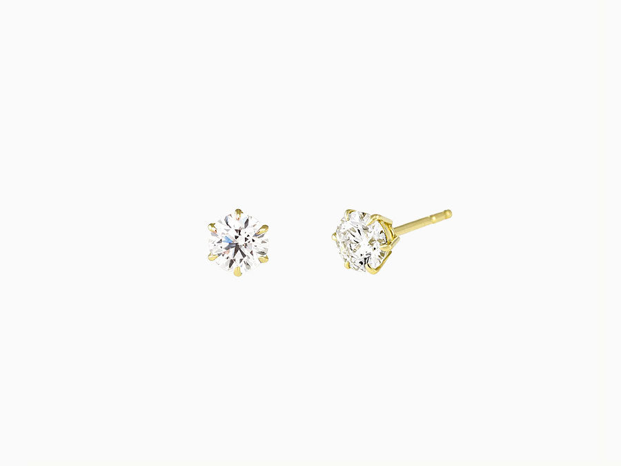 KATE Solitaire Diamond Stud (6 Prongs)