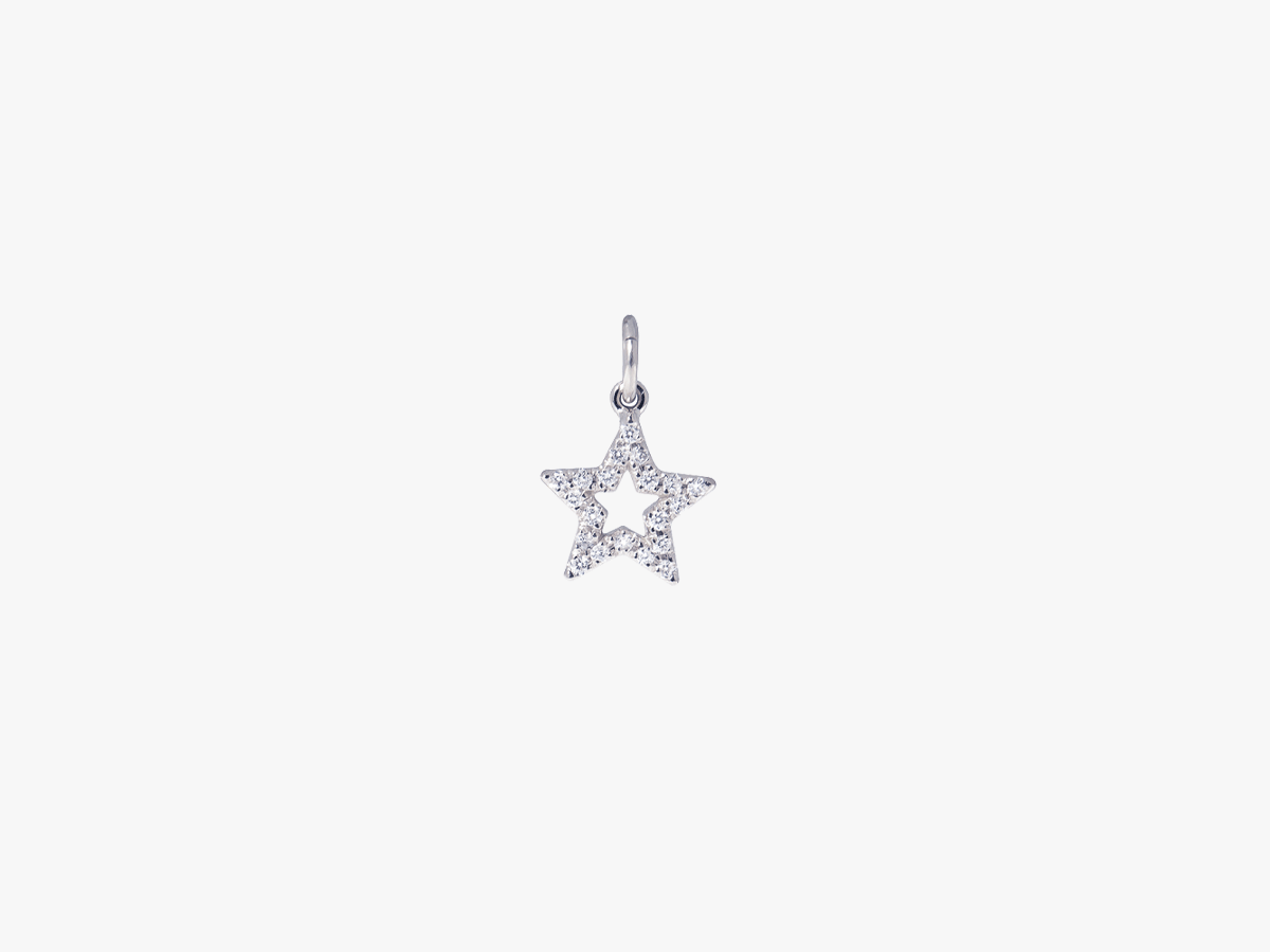 Star Diamond Charm (open)