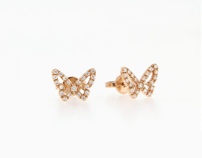 Butterfly Diamond Stud