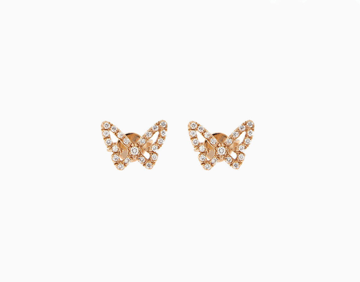 Butterfly Diamond Stud