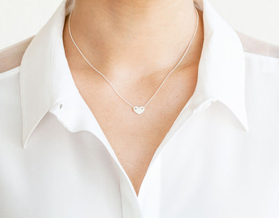 Herz Halskette - reines Gelbgold & Roségold - Giselle Jewelry CH - 2