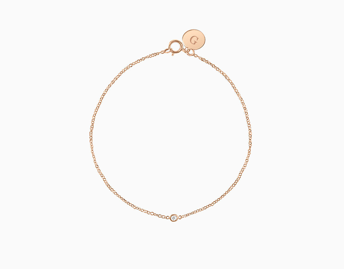 Solitaire Diamant Armkette