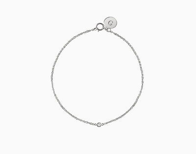 Solitaire diamond bracelet
